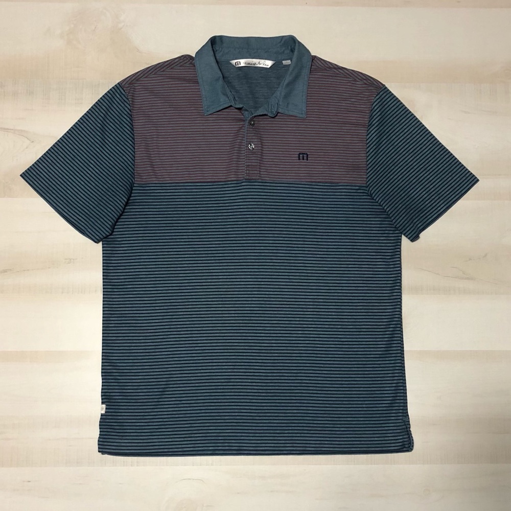 Travis Mathew Golf Polo striped XL